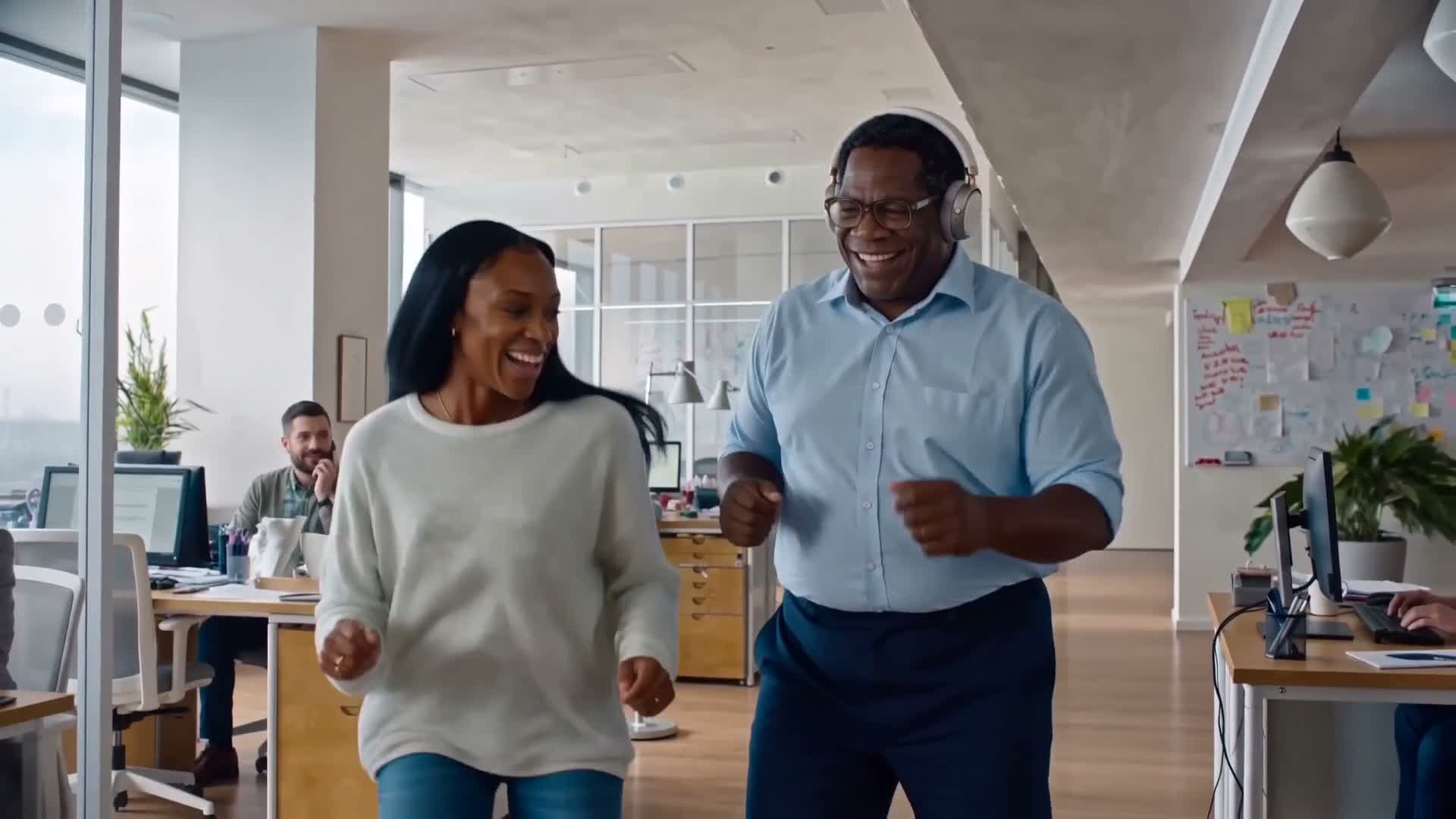 Dancing at the desk